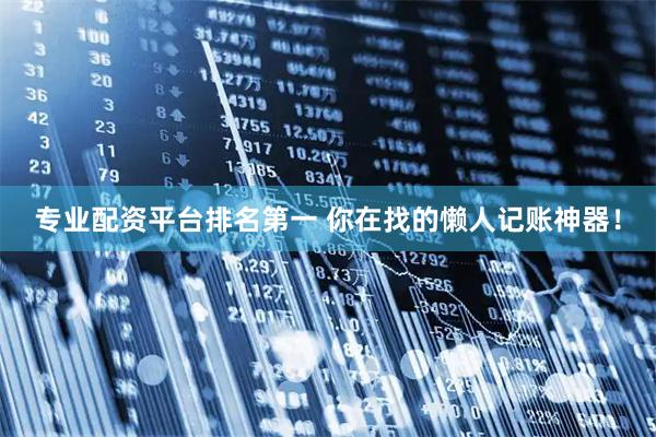 专业配资平台排名第一 你在找的懒人记账神器！